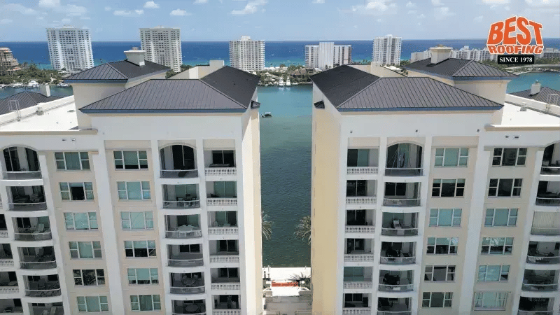 Building areal view